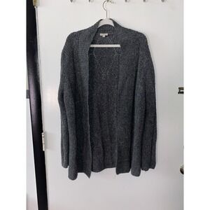 Talbots Dark Grey Knitted Cardigan Sweater Women's Size Medium